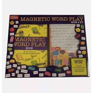 Magnetic Word Play Book And Kit Activity  Ages 8 to 98 New In Box Free Shipping